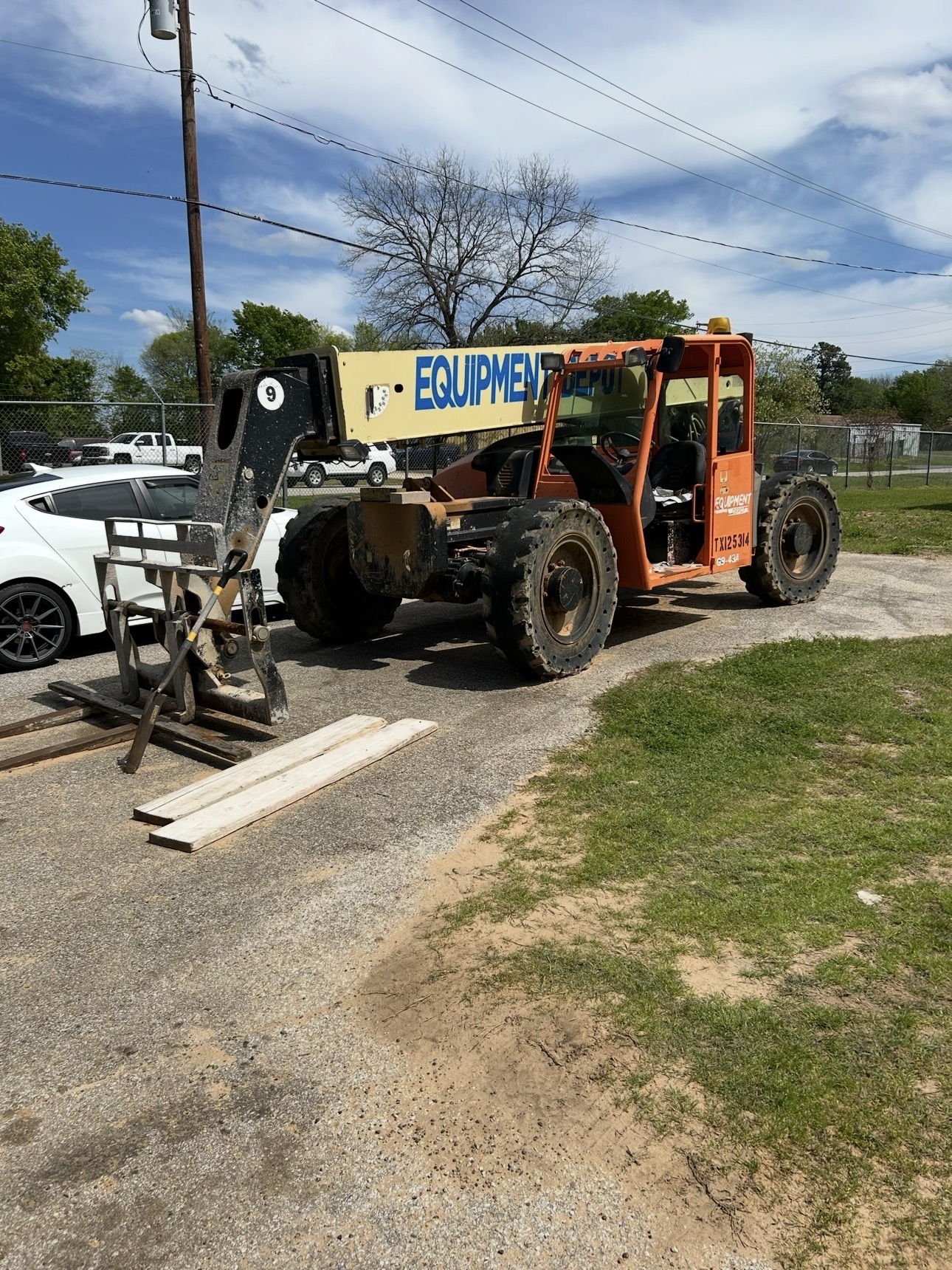 Large boom forklift that no longer fits the current job, yard, or operating needs